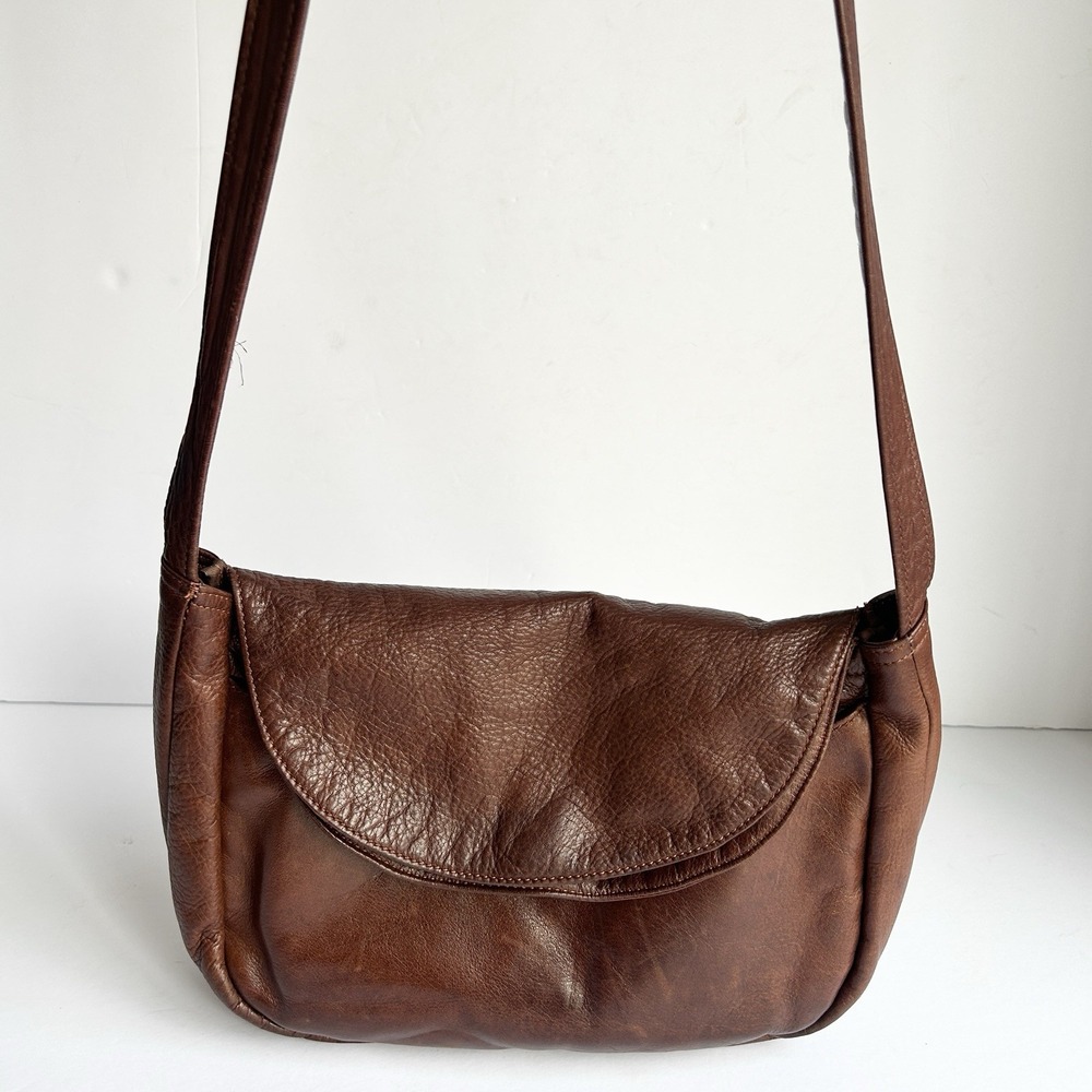 Vintage Mowen Leather Quiet Luxury Crossbody Bag Old Money USA Made Timeless